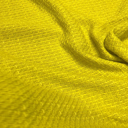 Tweed Cotone Giallo Limone