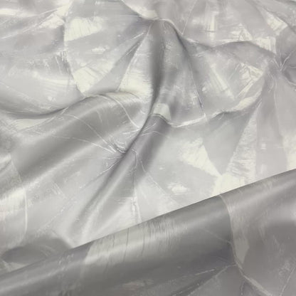 Organza di Seta – Astratto Grigio
