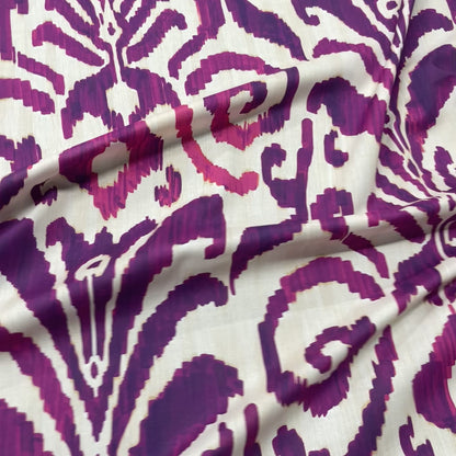 Cotone Fantasia Ikat Fucsia