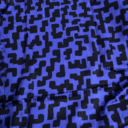 Seta Jacquard Geometrica Blu Elettrico – 1,50 × 1,40 m