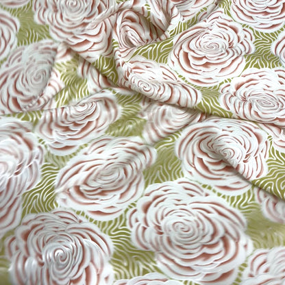 Seta Jacquard Floreale Rosa Cipria – 2,00 × 1,40 m