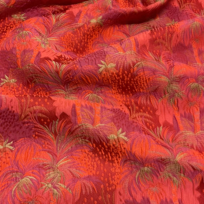Tropical patterned jacquard