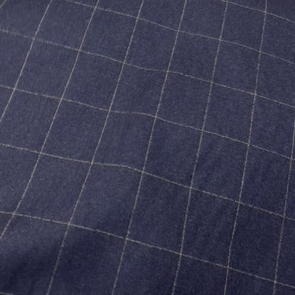 Flanella Pura Lana Super 120’s – Check Blu Navy