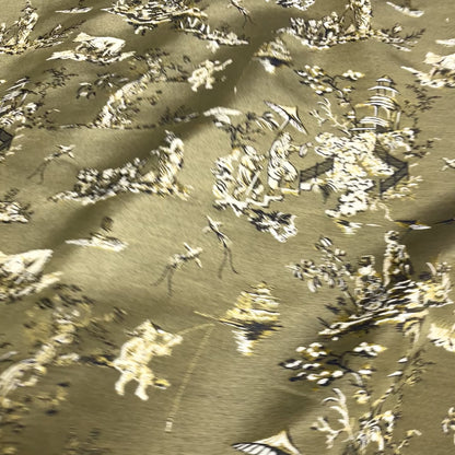 Jacquard Cotone - CD Toile de Jouy Oro