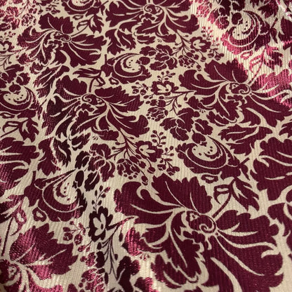 Jacquard Floreale Ornamentale Metallizzato
