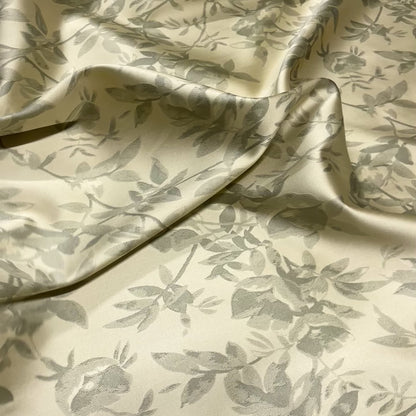 Jacquard floreale satinato – Giallo botanico