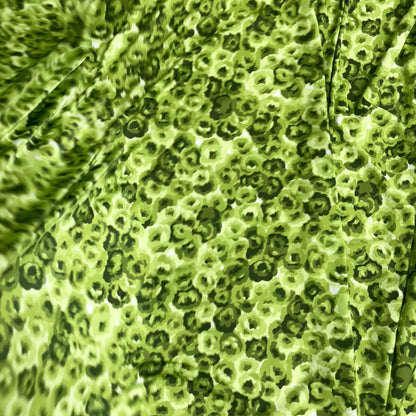 Jersey di Viscosa Fantasia Floreale Verde