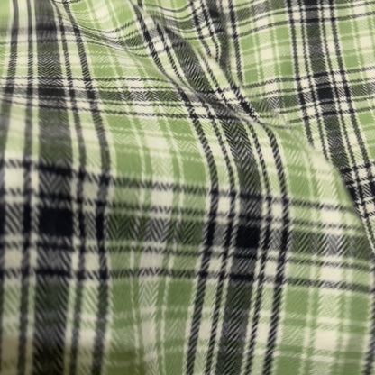 Pura Lana Tartan – Verde Mela, Antracite e Panna