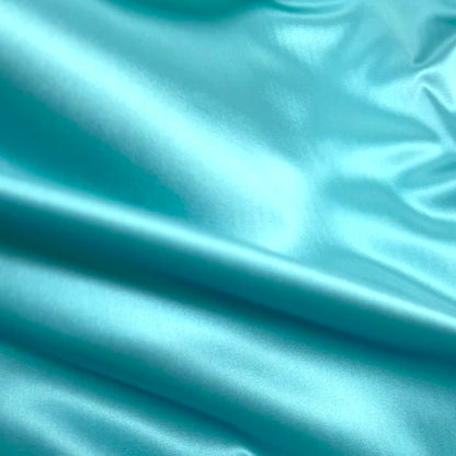 Raso di Seta Elasticizzato Turchese Acqua