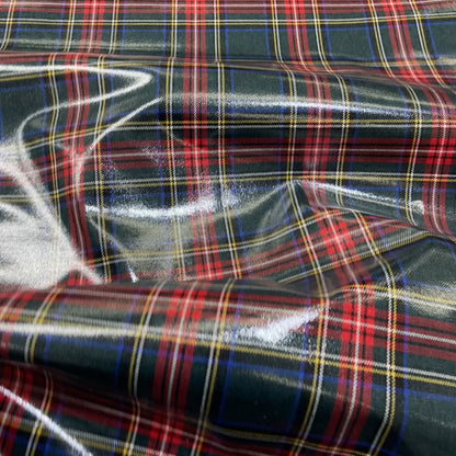 Waterproof Coated Pure Virgin Wool Tartan
