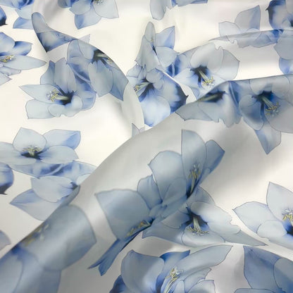 Silk Organza – Maxi Blue Floral
