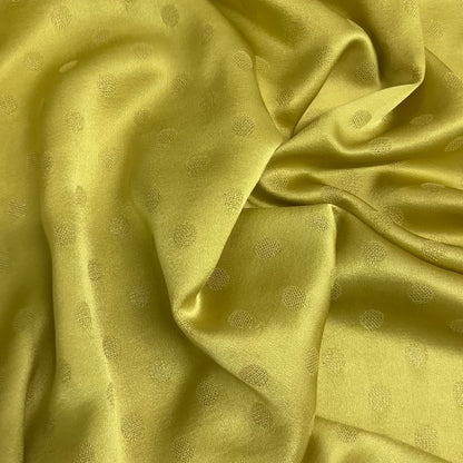 Seta Jacquard Pois Giallo – 2,40 × 1,40 m